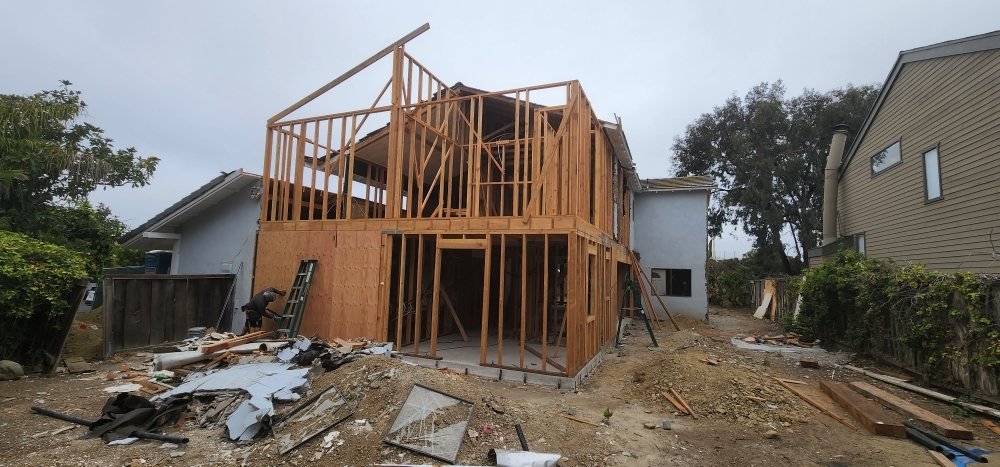 Garage conversion project in Orange, CA